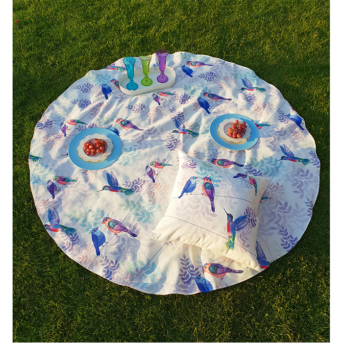  Birds Table Cloth-Circular